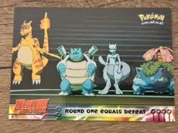 Pokemon TCG 1999 Topps Round One Equals Defeat Mewtwo Strikes Back #26 Regular - Image 1
