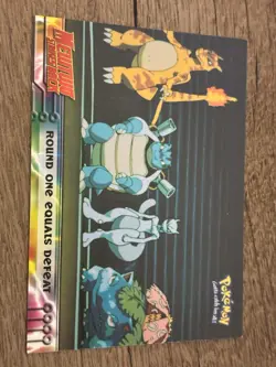 Pokemon TCG 1999 Topps Round One Equals Defeat Mewtwo Strikes Back #26 Regular - Image 2