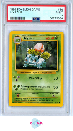 IVYSAUR POKEMON GAME 1999 30 PSA 9 - Image 1