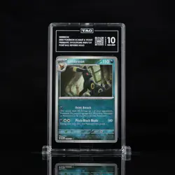 2025 Pokemon Prismatic Evolutions Umbreon Pokeball Reverse Holo TAG 10 Gem Mint - Image 1