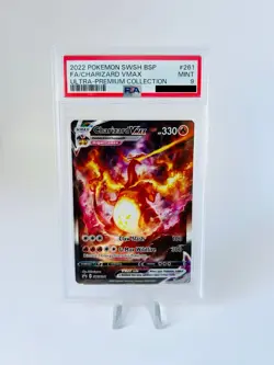 Pokemon Charizard Vmax SWSH 261 PSA 9 Sword & Shield Charizard UPC Promo - Image 1