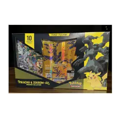 Pokemon TCG Pikachu & Zekrom-GX Tag Team Premium Collection - Evolving Skies New - Image 1