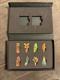 Official Authentic Pokemon TCG League Unova Badge Set COMPLETE - Image 1