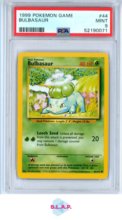 BULBASAUR POKEMON GAME 1999 44 PSA 9 - Image 1