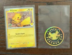 Pikachu 051 /162 Stamped 2026 Pokemon Day 30 Promo TCG With Coin - Image 1