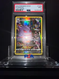 Pokemon Gengar Ultra Rare Full Art Holo TG06 Lost Origin PSA 9 2022 NEW!!! - Image 1