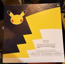 Pokemon TCG Celebrations Elite Trainer Box Pikachu Sealed Pokemon Center Edition - Image 1