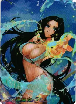 BOA HANCOCK WET ACTION HELLO SUMMER HOLOGRAPHIC Goddess Story Anime Card - Image 1
