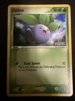 Pokemon TCG Oddish 64/115 Unseen Forces Stamped Reverse Holo NM - Image 1