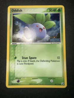 Pokemon TCG Oddish 64/115 Unseen Forces Stamped Reverse Holo NM - Image 4