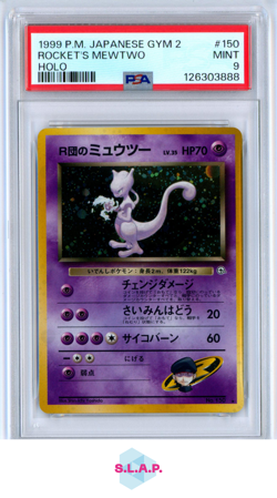 ROCKET'S MEWTWO POKEMON 150 1999 GYM 2 MINT JAPANESE PSA 9 - Image 1