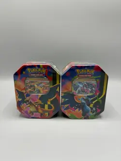 Pokemon TCG Mega Charizard X and Y Tins | Brand New Sealed | Fast Ship - Image 1