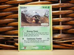 Pokemon SEEDOT 61/92 REVERSE HOLO SWIRL | LP Light Play | EX Legend Maker | 2006 - Image 1
