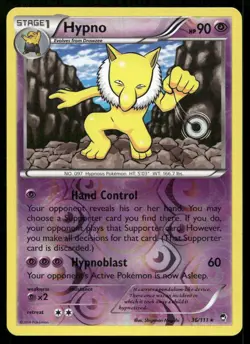 2014 Pokemon XY - Furious Fists Expansion Set Reverse Foil Hypno #36/111 - Image 1