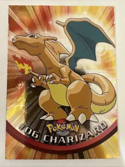Topps Pokemon TV Animation Edition #06 Charizard Foil Black Label - TCCCX - Image 1