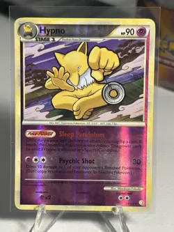 Hypno 23/123 HeartGold & SoulSilver Reverse Holo Rare Pokemon - Image 1