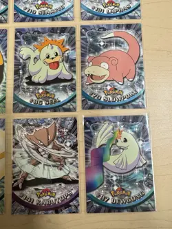 POKEMON 2000 TOPPS TV ANIMATION EDITION 1999-2000 SERIES NON HOLO LOT of 9 - Image 2