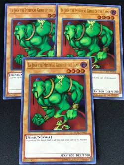 YUGIOH LA JINN THE MYSTICAL GENIE OF THE LAMP LCKC-EN002 ULTRA X3 (NM) - Image 1