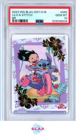 LILO & STITCH BR WEISS SCHWARZ BLAU DISNEY CHARACTERS 2023 055 PSA 10 - Image 1