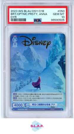 BRT/OPTMC.PRSTY, ANNA DYR WEISS SCHWARZ BLAU DISNEY CHARACTERS 2023 050 PSA 10 - Image 1