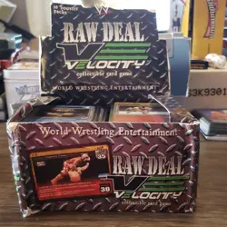 WWE Raw Deal CCG Velocity Mixed Card Lot - Image 1