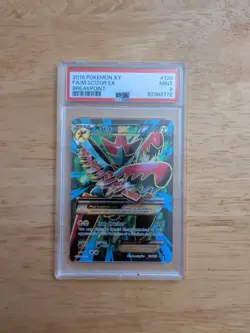 Pokemon XY Breakpoint M Mega Scizor EX Full Art Card 120/122 PSA 9 Mint - Image 1