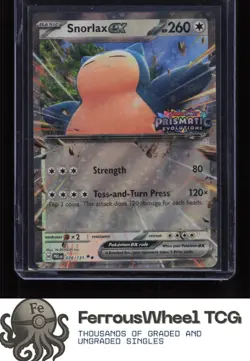 Snorlax ex (Prismatic Evolution Stamped) 076/131 - Misc. Cards & Products - (NM) - Image 1