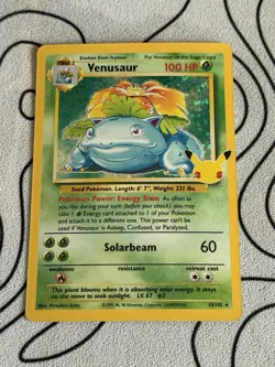 Pokemon TCG Celebrations Venusaur Holo Rare Card #15/102 Classic Collection NM - Image 1