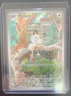 Meowth #106 Phantasmal Flames Pokemon Card - NM - Image 3