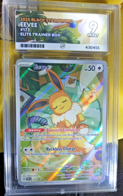 Pokemon TCG Ace 9 Eevee Black Star Promo Card Prismatic Evolutions SVP173 - Image 1