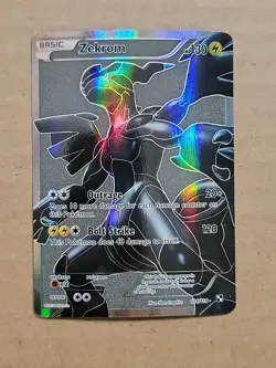 Pokemon Zekrom Full Art NM Holo Card Black & White 114/114 English PLAYED - Image 1