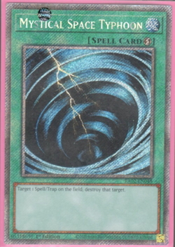 Yu-Gi-Oh! Mystical Space Typhoon Platinum Secret Rare Card RA02-EN048 - Image 1
