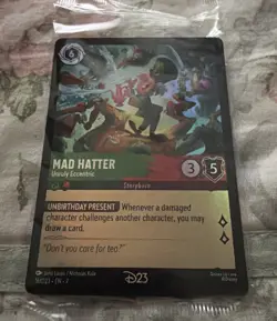 Disney Lorcana TCG - 16/D23 Mad Hatter - Unruly Eccentric - Foil Card - Image 1