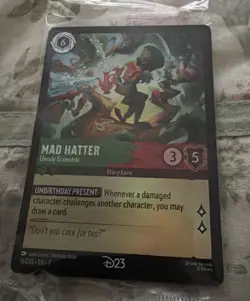 Disney Lorcana TCG - 16/D23 Mad Hatter - Unruly Eccentric - Foil Card - Image 3