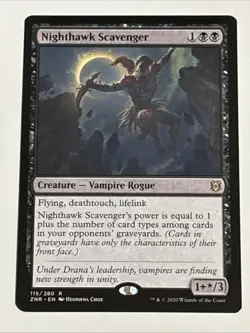 MTG Zendikar Rising Nighthawk Scavenger 115/280 NM Rare - Image 1