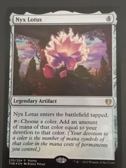 Wizards of the Coast Nyx Lotus Promo Legendary Artifact Theros 235/254 2021 - Image 1