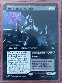 Stensian Sanguinist (Extended Art) Commander: Secrets of Strixhaven Regular - Image 1