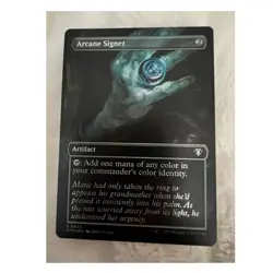 MTG Arcane Signet Borderless Foil Commander Masters Uncommon A…0653 - Image 1