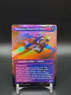 Megatron, Tyrant / Megatron, Destructive Force Shattered Glass FOIL BOT NM MTG - Image 2