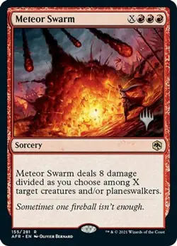 1x Meteor Swarm - Promo Pack NM-Mint, English Planeswalker Stamped MTG Magic - Image 1