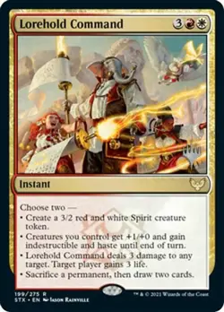 1x Lorehold Command - Promo Pack NM-Mint, English Planeswalker Stamped MTG Magic - Image 1