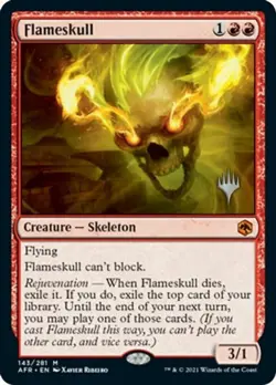 1x Flameskull - Promo Pack NM-Mint, English Planeswalker Stamped MTG Magic - Image 1