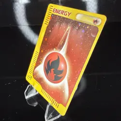 2002 Pokemon Japanese Fire Energy Holo McDonald's (Near Mint) Pokemon Card - Image 2