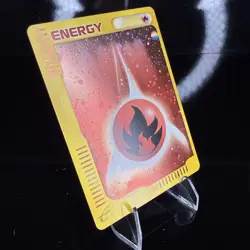 2002 Pokemon Japanese Fire Energy Holo McDonald's (Near Mint) Pokemon Card - Image 3