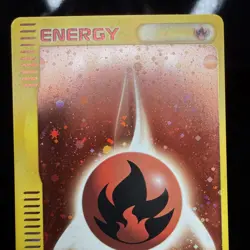 2002 Pokemon Japanese Fire Energy Holo McDonald's (Near Mint) Pokemon Card - Image 4