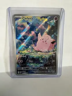 Clefairy Pokemon TCG 094/088 SV09 perfect order Full Art Holo Illus Rare IR NM - Image 1