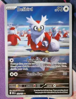 Delibird 152/132 Me01: Mega Evolution Holo NM-Mint Pokemon TCG Illustration Rare - Image 1