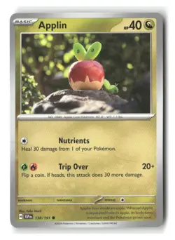 Applin 138/191 Yuka Morii Common Surging Sparks Pokemon Near Mint - Image 1