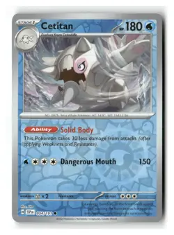 Cetitan 054/191 Common Surging Sparks Pokemon Reverse Holo Near Mint - Image 1