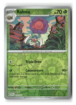 Rabsca 014/191 Rare Surging Sparks Pokemon Reverse Holo Near Mint - Image 1